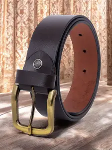 LOOPA Men Textured Leather Formal Belt