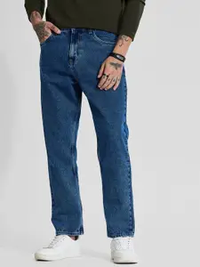 Snitch Men Comfort Dark Blue Baggy Fit Clean Look Cotton Jeans