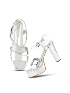 JM Looks fashion Comfortable Sole Ankle Loop Platform Heel Sandals For Girls