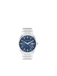 Calvin Klein Men Dial & Stainless Steel Bracelet Style Straps Analogue Watch 25200488