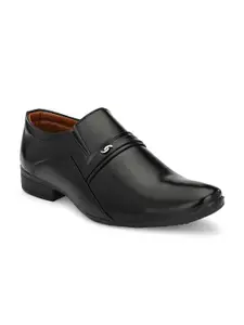 LEEPEETER Men Round Toe Formal Slip-Ons