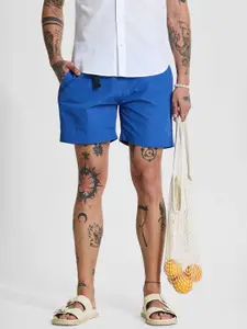 Snitch Men Blue Regular Fit Shorts