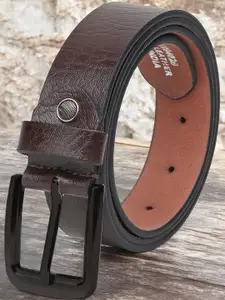LOOPA Men Textured Leather Belt