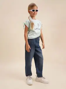 Vero Moda Girls High-Rise Light Fade Jeans