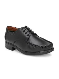 LEEPEETER Men Textured Lace-Ups Formal Derbys