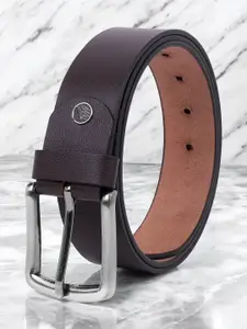 LOOPA Men Textured Leather Formal Belt