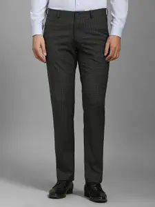 Louis Philippe Men Checked Trousers