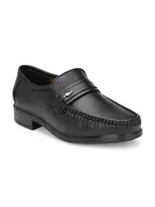 LEEPEETER Men Round Toe Formal Slip-Ons