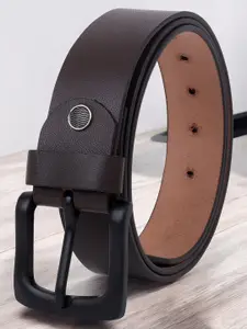 LOOPA Men Textured Leather Formal Belt
