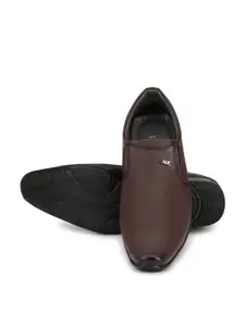 LEEPEETER Men Pointed Toe Formal Slip-Ons