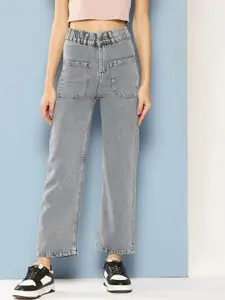 CORSICA Women Slash Knee Heavy Fade Jeans