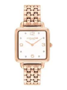 Coach Women Dial & Stainless Steel Bracelet Style Straps Analogue Watch 14504532
