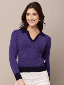 NoBarr Women Ribbed Pullover