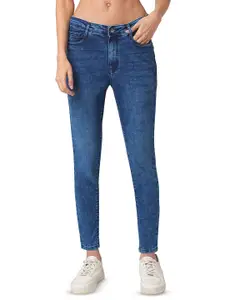 Kraus Jeans Women Skinny Fit High-Rise Light Fade Jeans