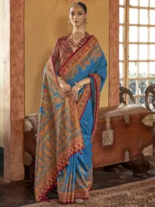 elora Paisley Printed Banarasi Saree