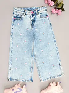 Pantaloons Junior Girls Flared Heavy Fade Jeans