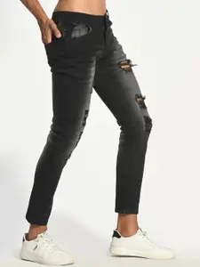 LINARIA Men Classic Slim Fit Mid-Rise Jeans