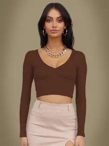 Dream Beauty Fashion Women Full Sleeves Crop Top
