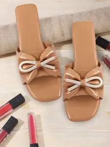 Bohekant Women Embellished Party Open Toe Flats