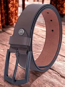 LOOPA Men Textured Leather Formal Belt