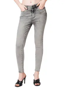 Kraus Jeans Women Skinny Fit High-Rise Light Fade Jeans