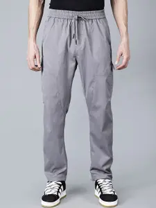 Fort Collins Men Mid Rise Cotton Relaxed Fit Track Pants