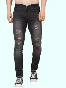 LINARIA Men Cotton Classic Slim Fit Mid-Rise Jeans