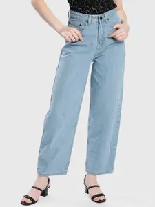 Bene Kleed Women Relaxed Fit High-Rise Clean Look Cotton Jeans
