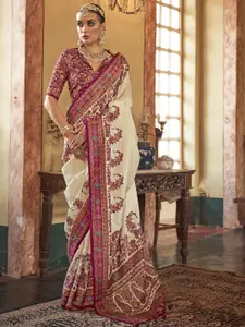 elora Paisley Printed Banarasi Designer Saree