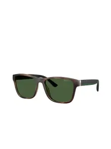 POLO RALPH LAUREN Men UV Protected Green Lens Square Sunglasses - 0PH4229U60707156