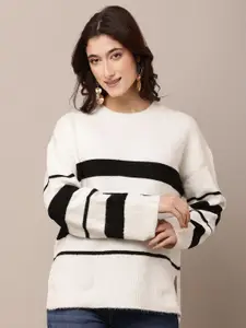 NoBarr Women Striped Pullover