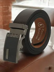 LOOPA Men Textured Leather Formal Belt