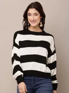 NoBarr Women Striped Pullover