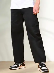 LINARIA Men Cotton Classic Relaxed Fit Mid-Rise Stretchable Jeans