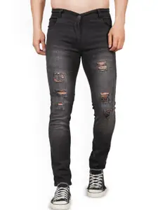 LINARIA Men Cotton Classic Slim Fit Mid-Rise Jeans