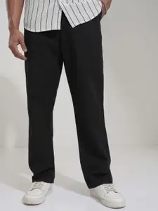 HIGHLANDER Men Straight Fit Mid-Rise Trousers