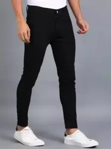 LINARIA Men Classic Mid-Rise Slim Fit Clean Look Stretchable Jeans