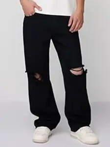 LINARIA Men Classic Relaxed Fit Mildly Distressed Jeans