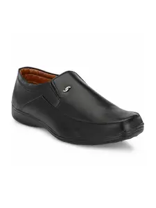 LEEPEETER Men Textured Formal Slip-On Shoes
