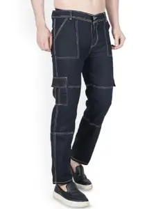 LINARIA Men Classic Straight Fit Highly Distressed Jeans