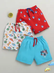 BUMZEE Boys Animal Printed High-Rise Shorts