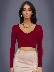 Dream Beauty Fashion Women Crop Fitted Top
