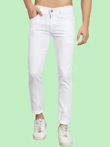 LINARIA Men Cotton Classic Slim Fit Highly Distressed Jeans