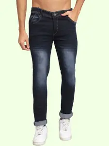 LINARIA Men Classic Low-Rise Clean Look Heavy Fade Slim Fit Jeans