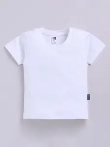 Nottie Planet Boys Solid Round Neck Cotton T-shirt