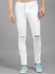 LINARIA Men Classic Slim Fit Slash Knee Coloured Jeans