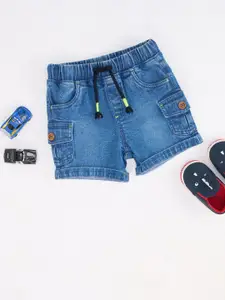 Pantaloons Baby Boys Washed Denim Shorts
