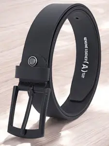 LOOPA Men Textured Leather Formal Belt