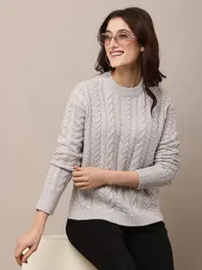NoBarr Women Cable Knit Pullover