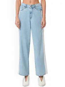 Kraus Jeans Women Wide Leg High-Rise Light Fade Jeans